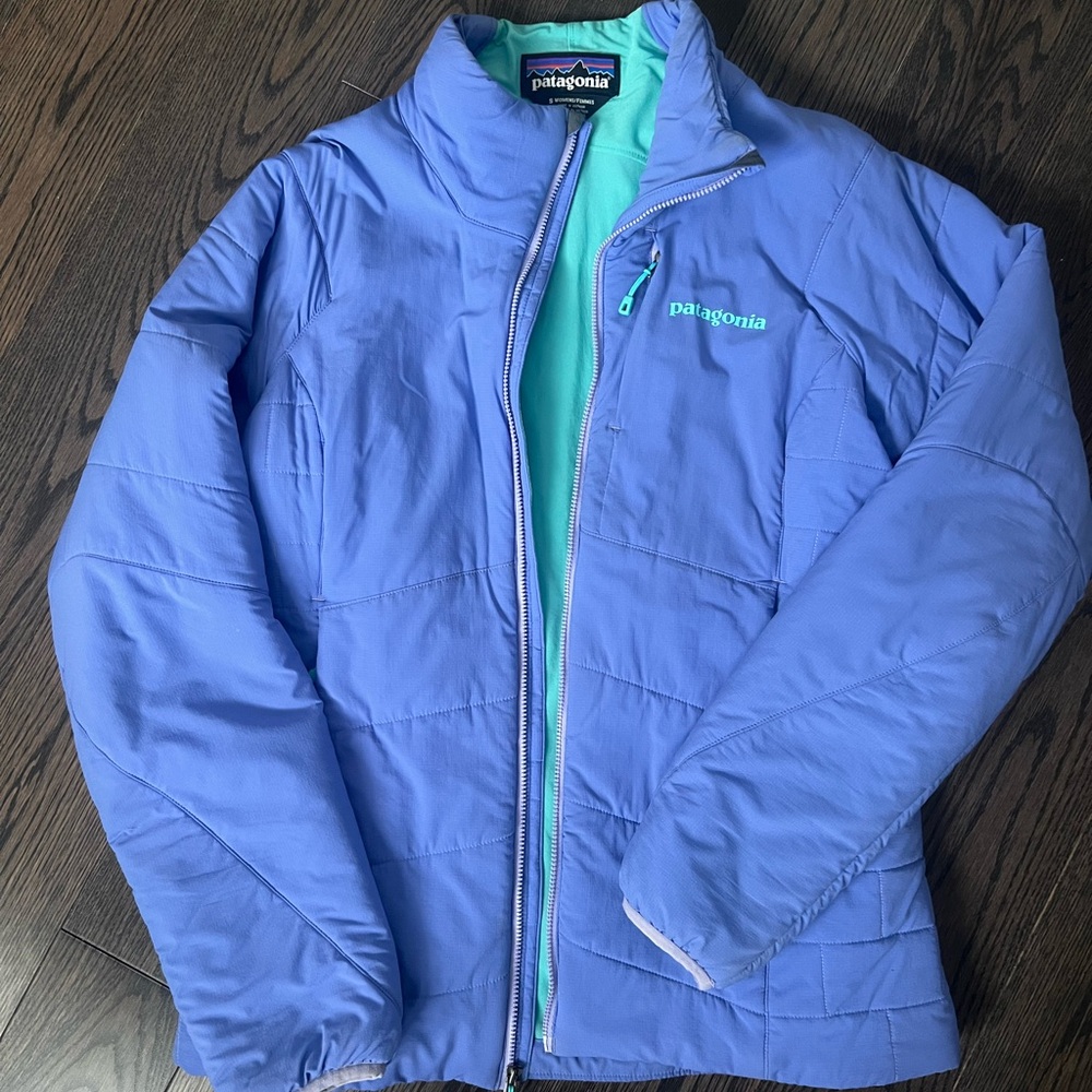 Patagonia Women's Blue Puffer Jacket